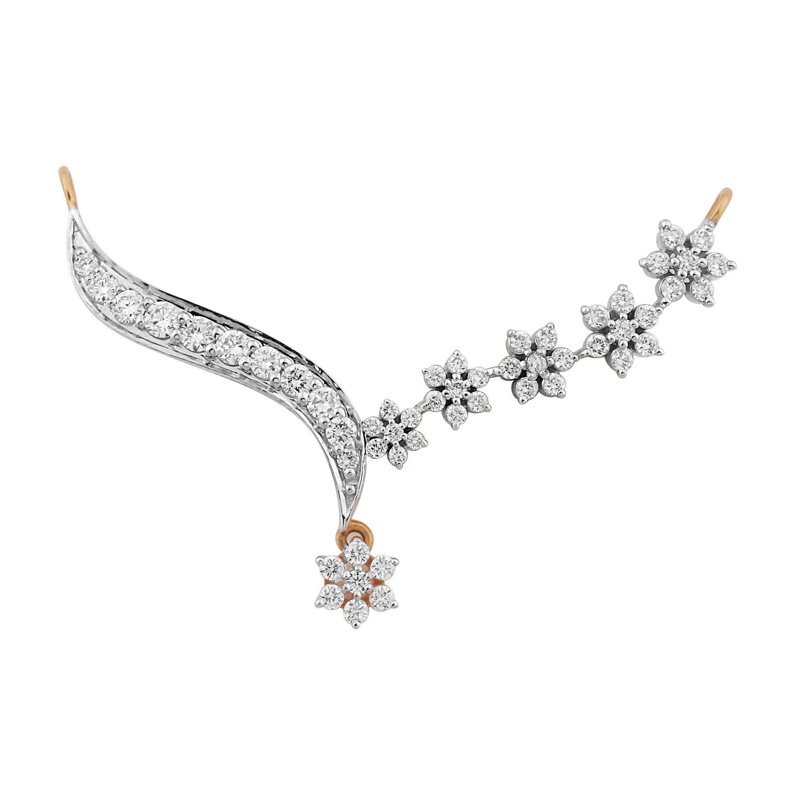 0.77 Ct IGI Certified Natural Diamond Elegant Pendant in 18K Gold Vermeil Jewelry