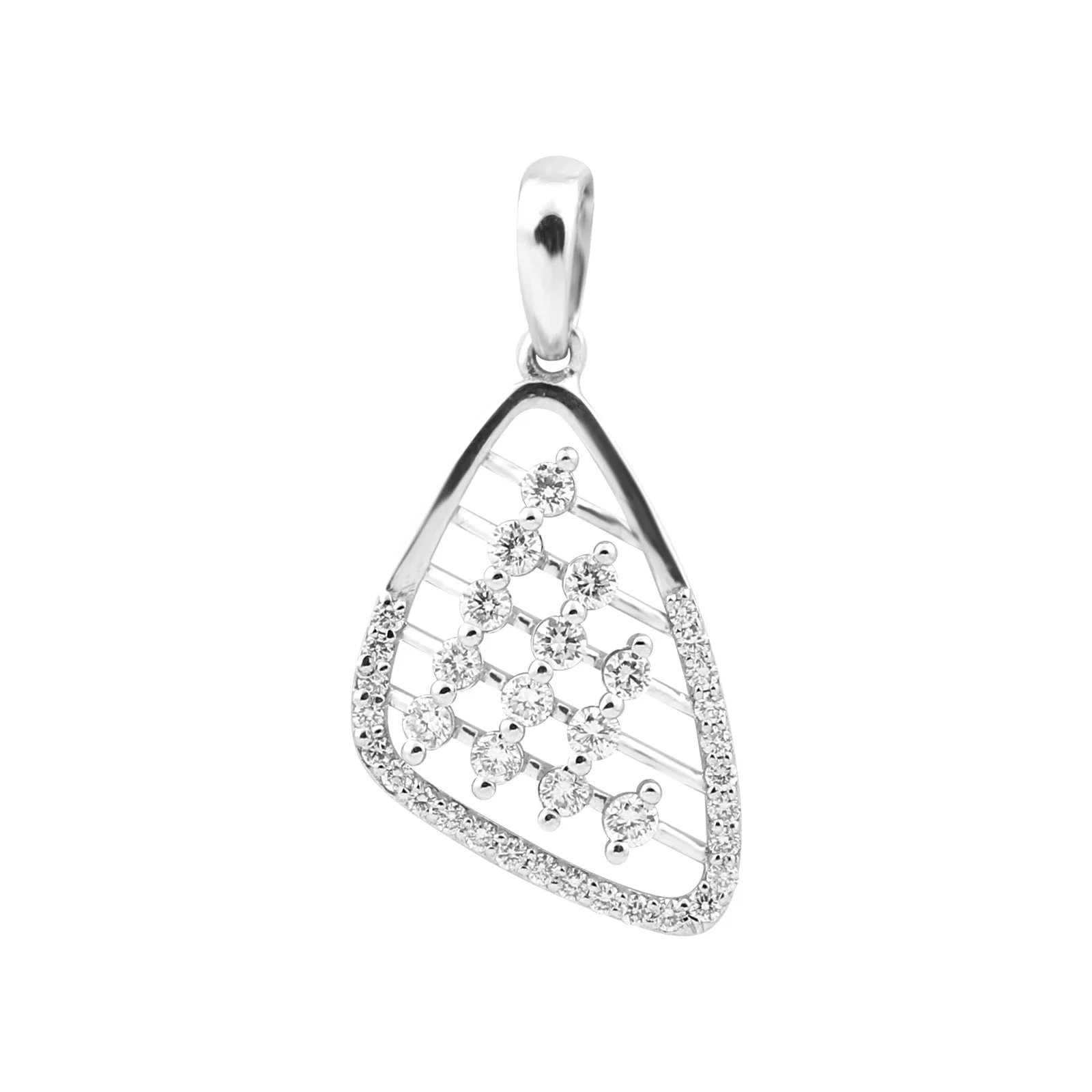 0.32 Ct Pendant in 18K Gold Vermeil IGI Certified Natural Diamond Jewelry for Women