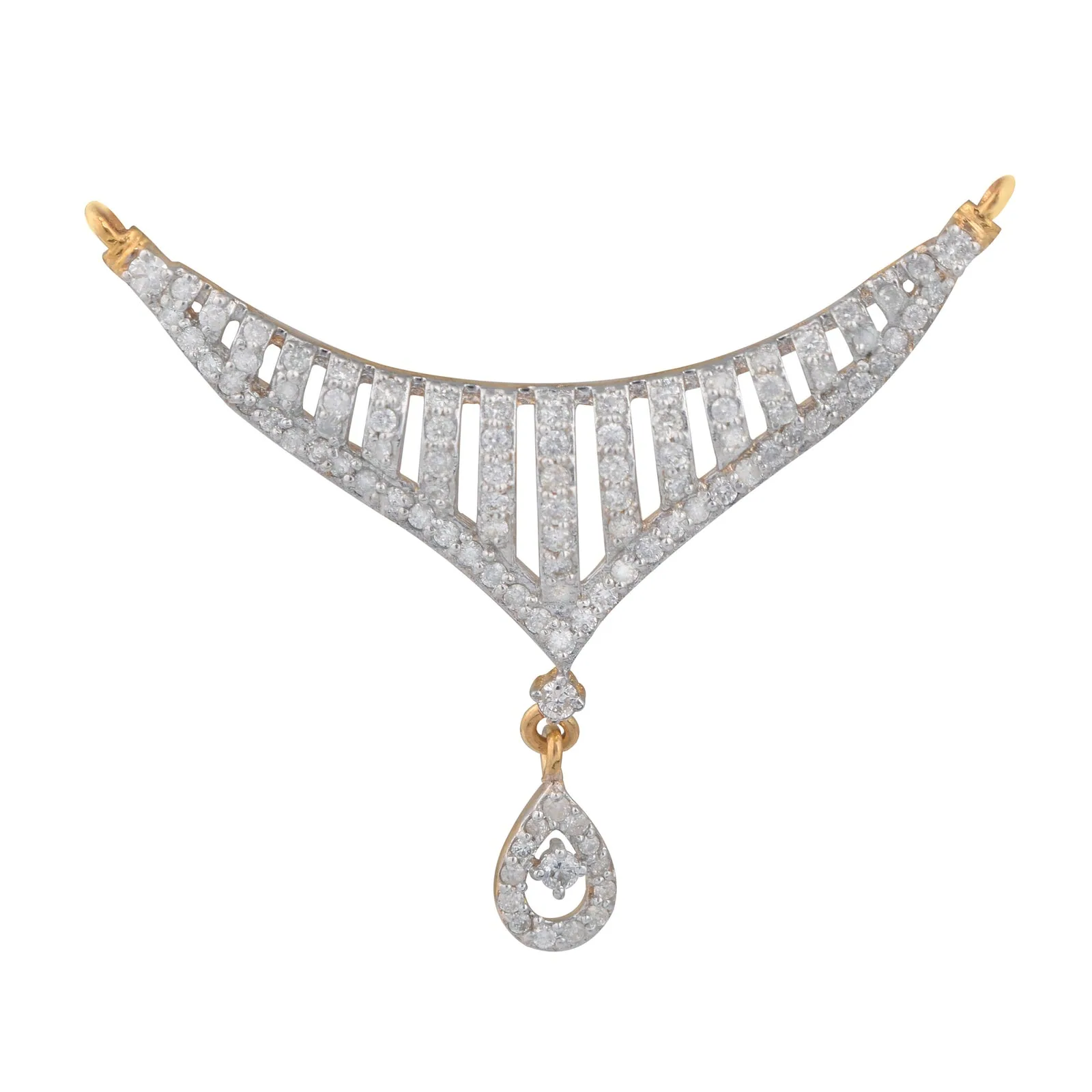 0.99 Ct IGI Certified Natural Diamond Elegant Pendant in 18K Gold Vermeil Jewelry