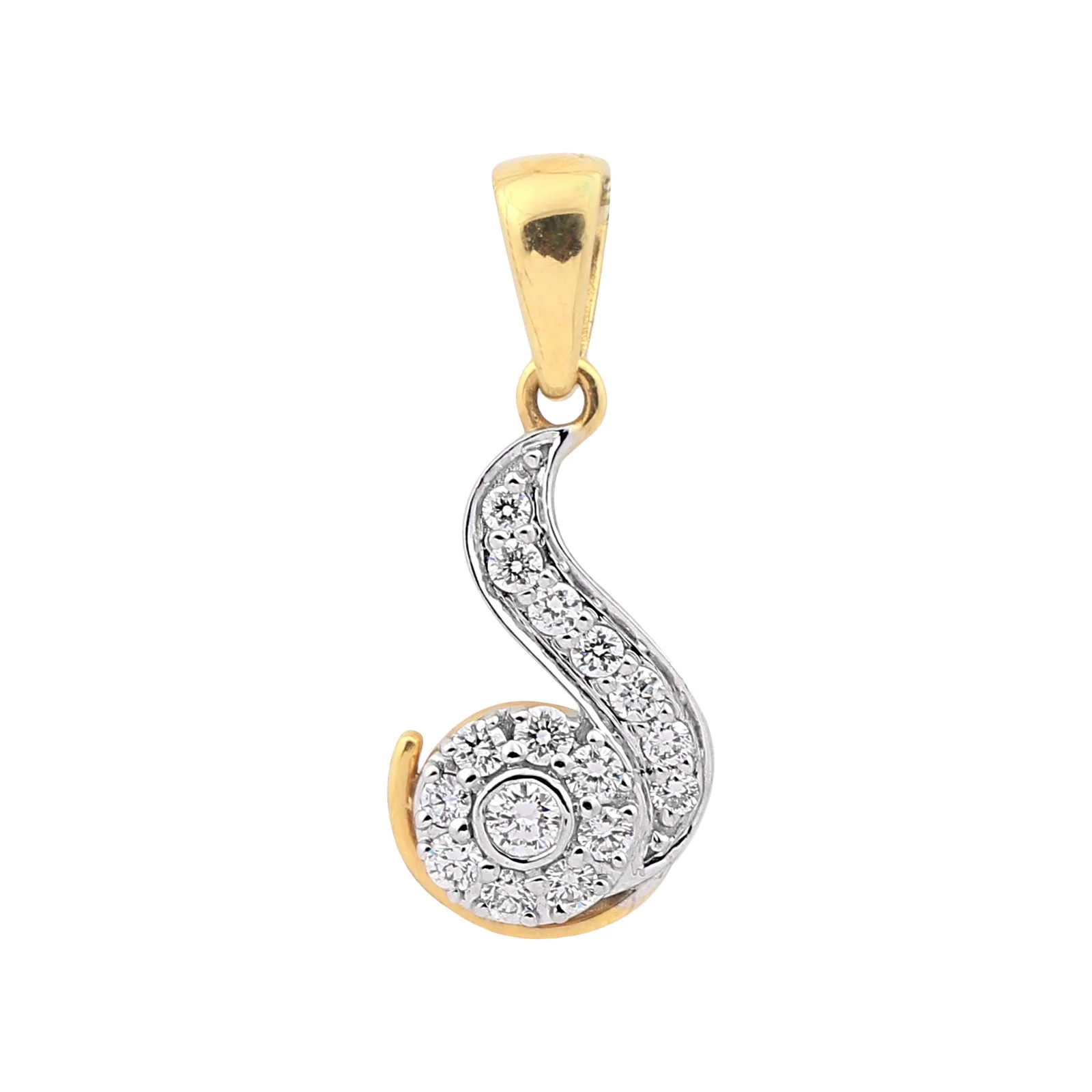 0.40 Ct IGI Certified Natural Diamond Necklace Pendant in 18K Gold Vermeil Jewellry