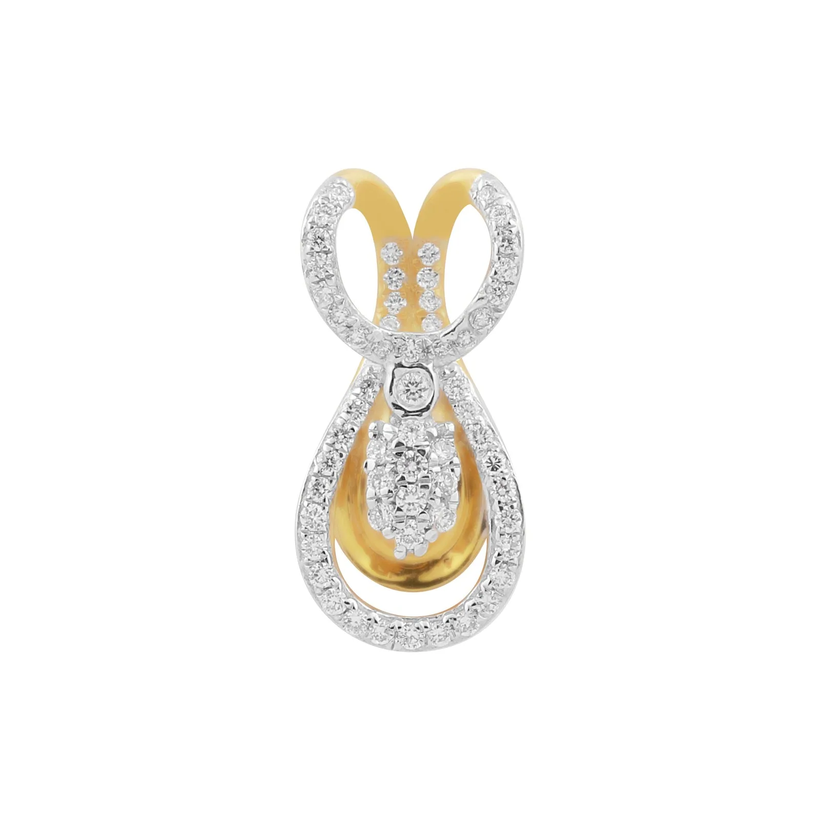 0.40 Ct IGI Certified Natural Diamond Pendant in 18K Gold Vermeil Engagement Jewelry