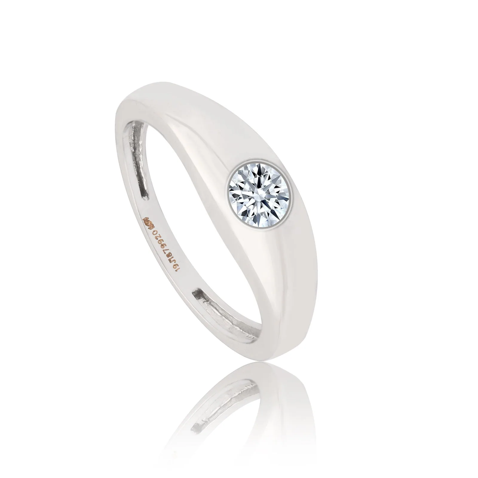 0.50ct Natural Diamond Men’s Ring - view 6