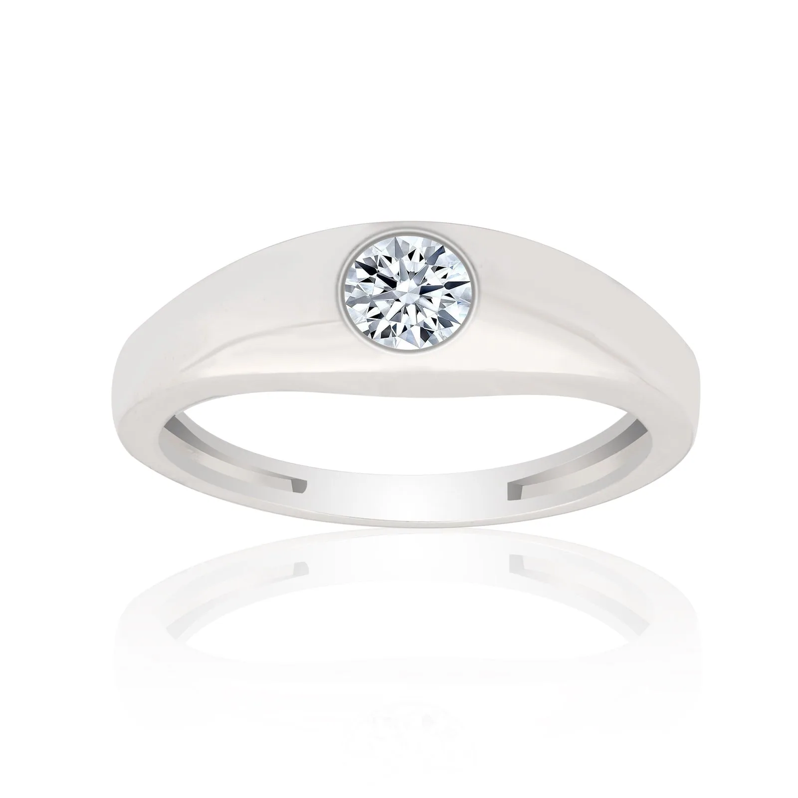 0.50ct Natural Diamond Men’s Ring - view 4