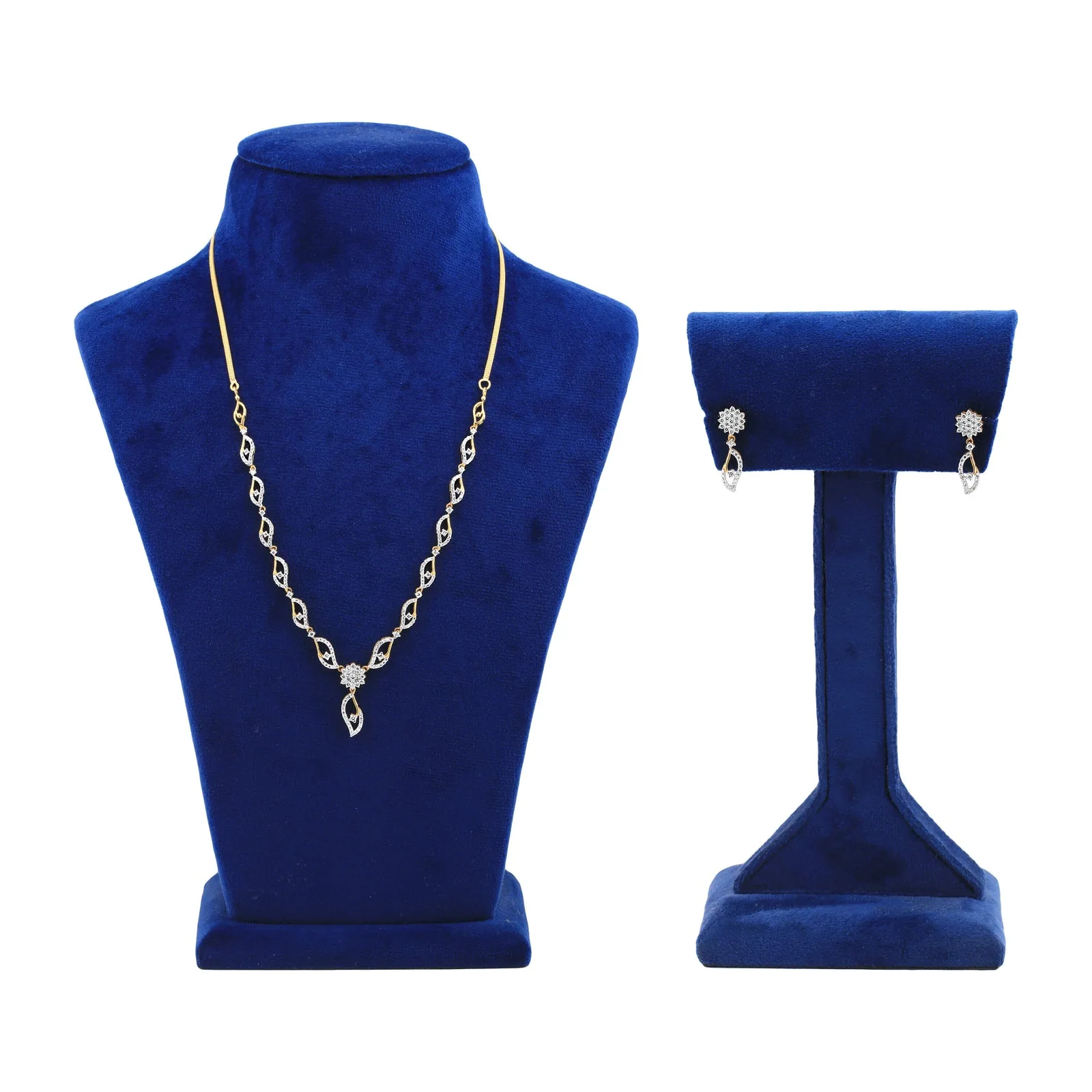 IGI Certified 2.73 Ct Natural Diamond Jewelry Set 18K Gold Vermeil G-H Luxury Women Set