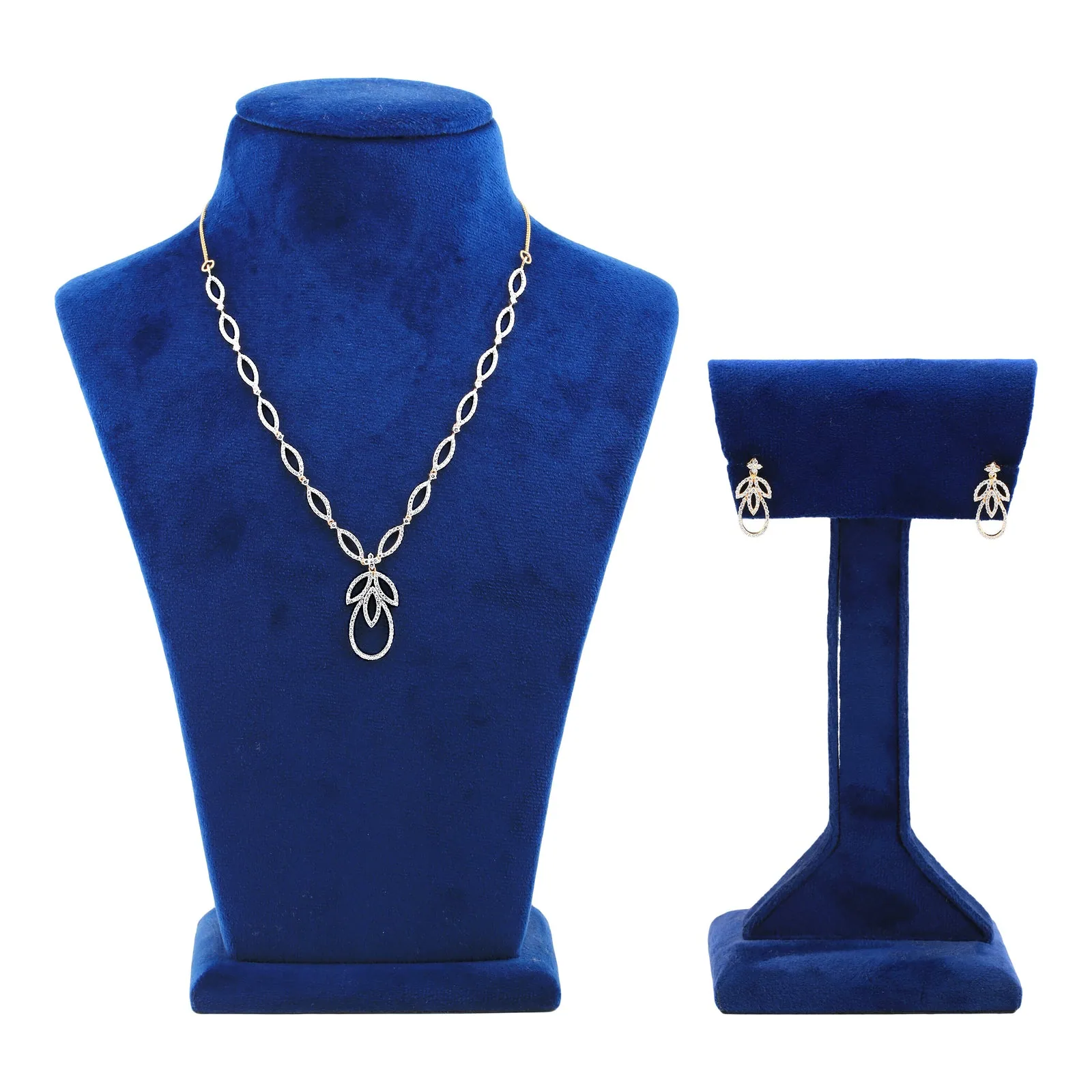 Luxury 3.48 Ct Diamond Jewelry Set IGI Certified 18K Gold Vermeil G-H-I VS Women Set