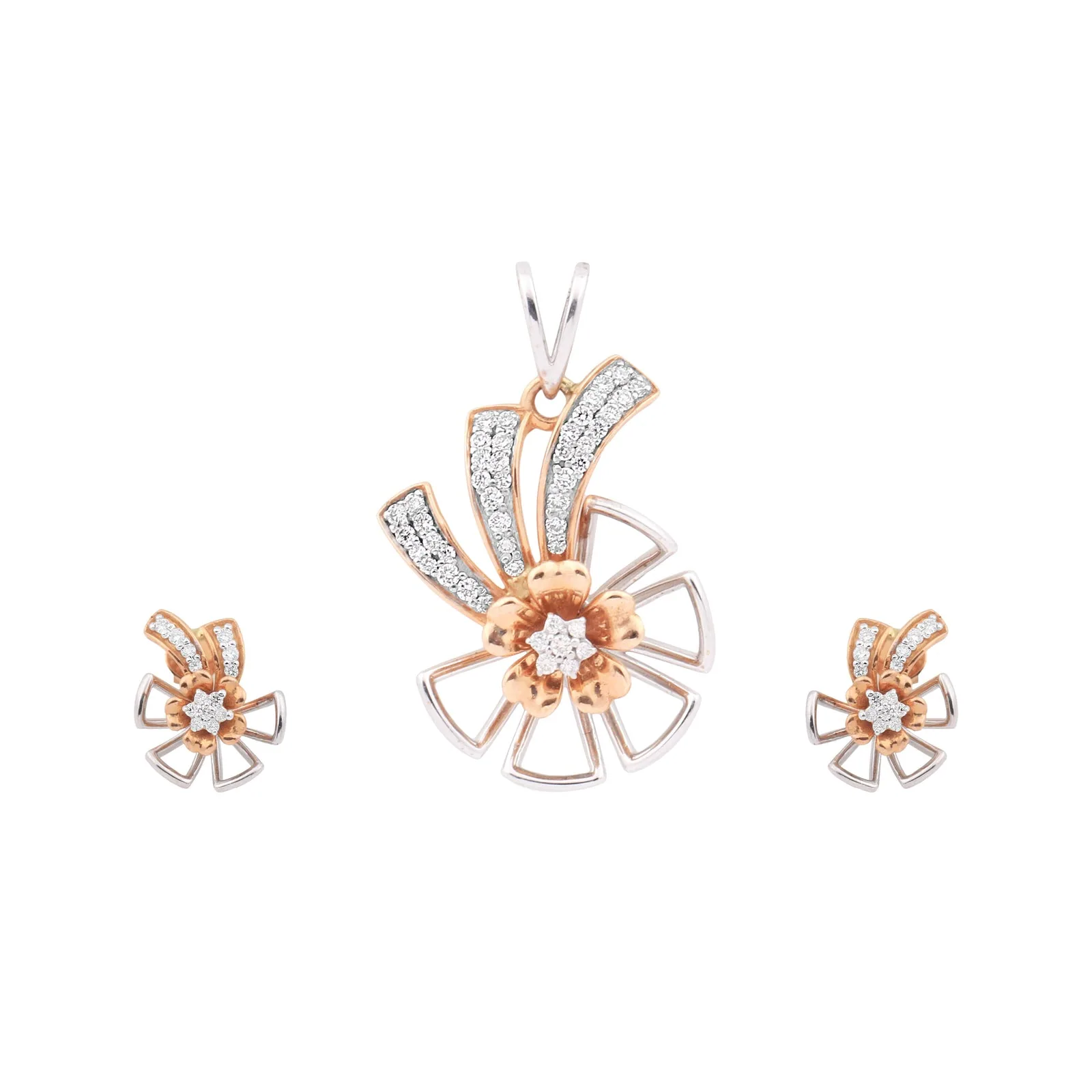 IGI Certified 0.56 Ct Natural Diamond Pendant Set 18K Gold Vermeil Jewelry for Women