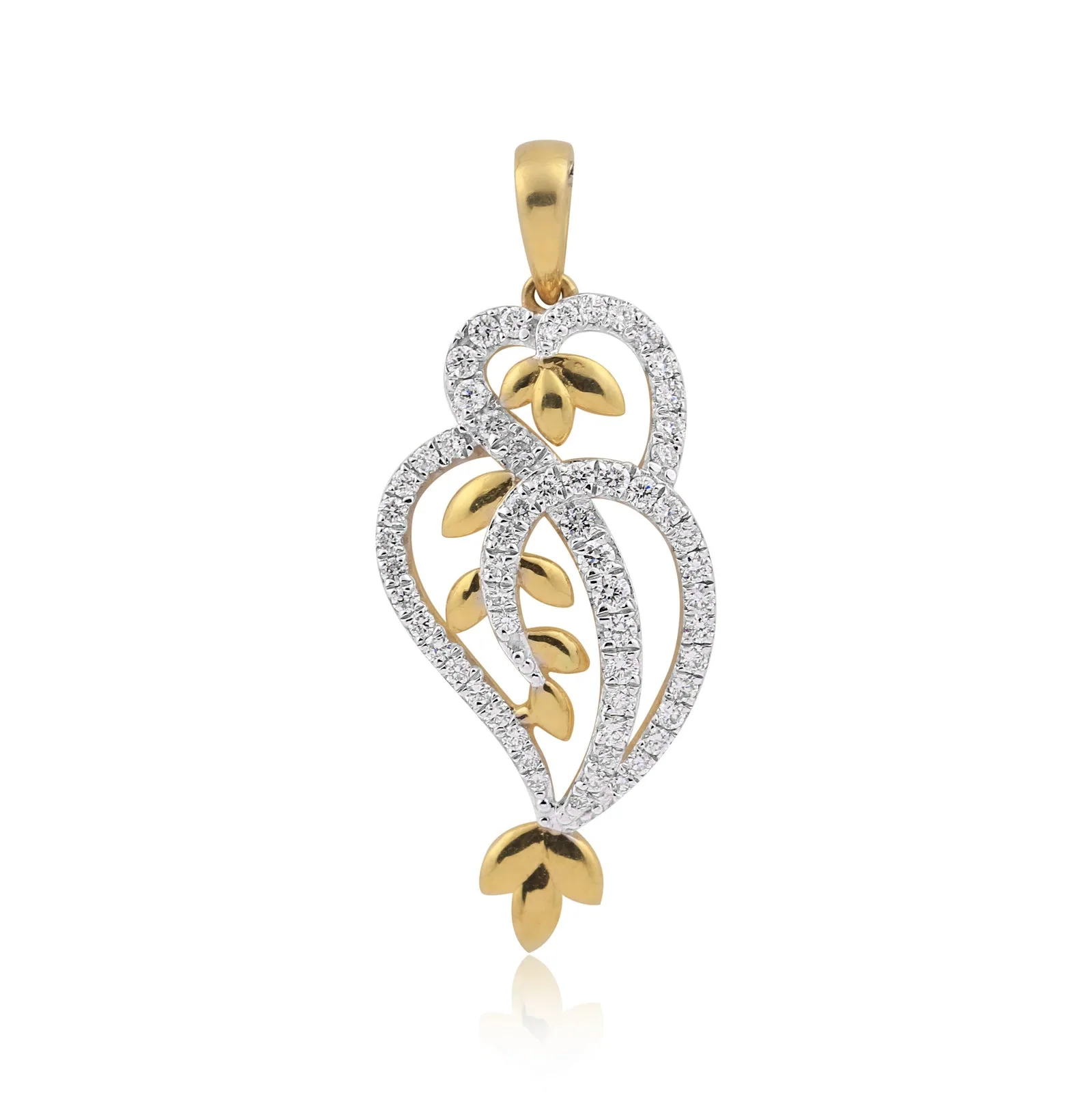 18k Gol IGI Certified Diamond Pendant Set 2.96 ct Necklace Engagement Jewelry - view 2
