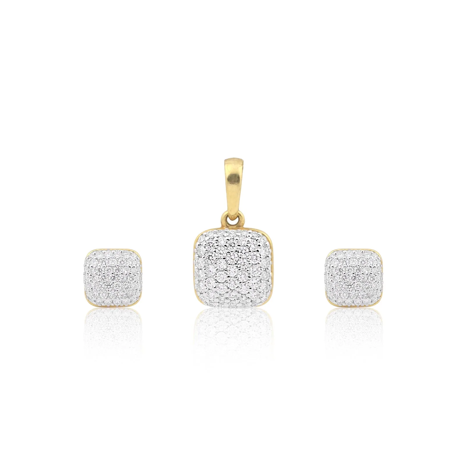 2.94 ct Natural Diamond Pendant Necklace IGI Certified 18K Gold Vermeil Jewelry