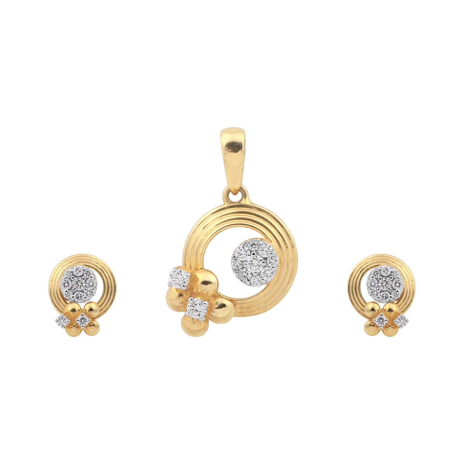 IGI Certified Natural Diamond Pendant Set 1.08 ct 18K Gold Vermeil Necklace Jewelry