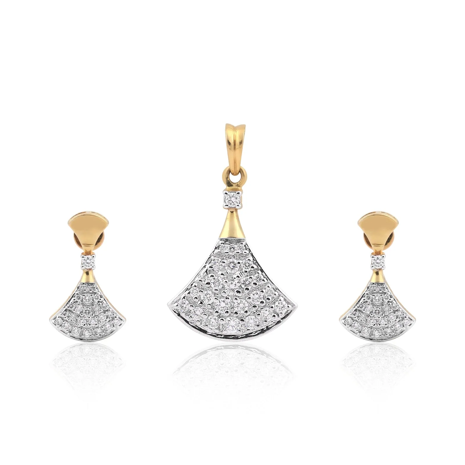 IGI Certified 1.15 Ct Diamond Pendant Set 18K Gold Vermeil H-I VS Classic Jewelry - view 2