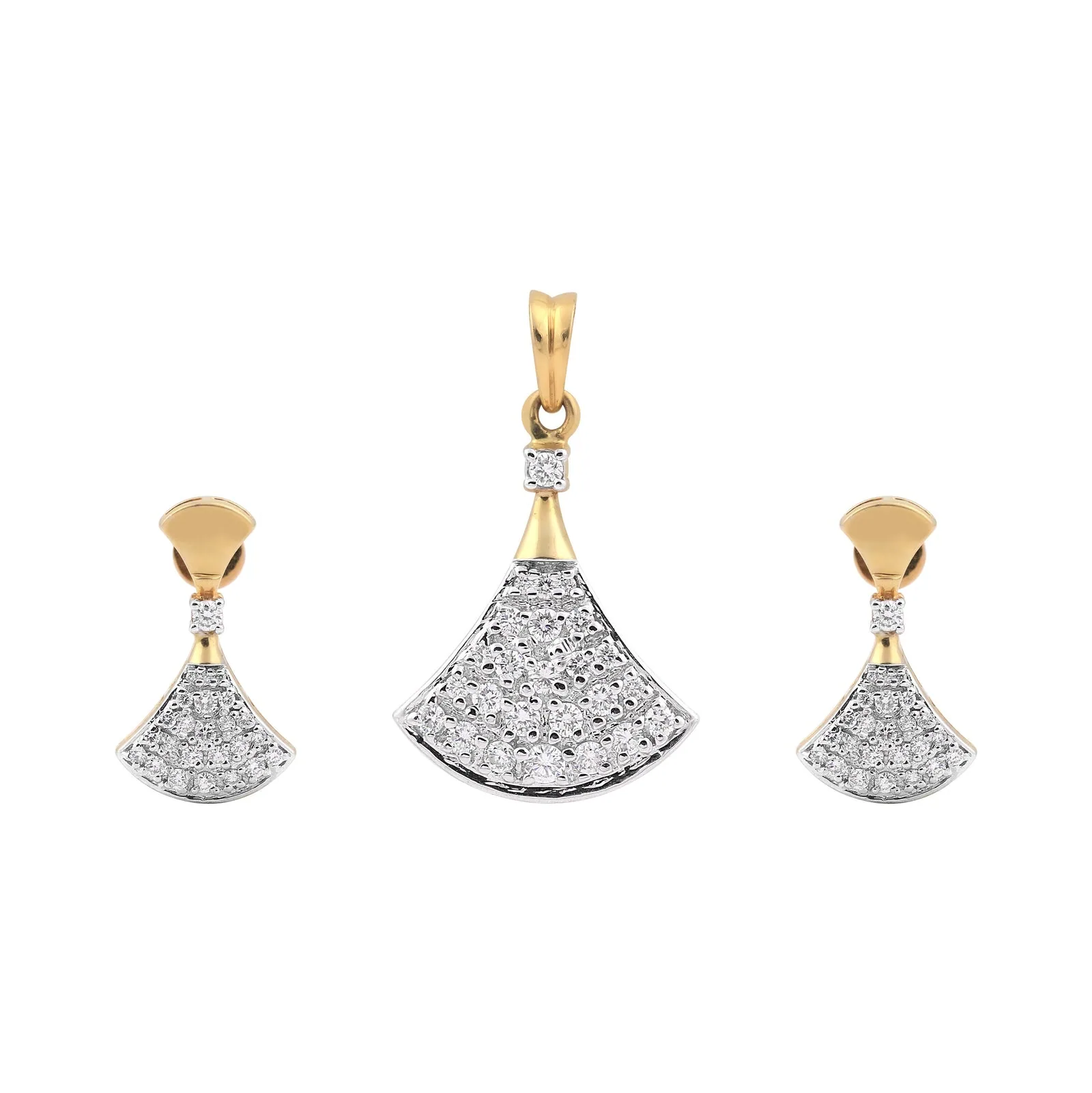 IGI Certified 1.15 Ct Diamond Pendant Set 18K Gold Vermeil H-I VS Classic Jewelry