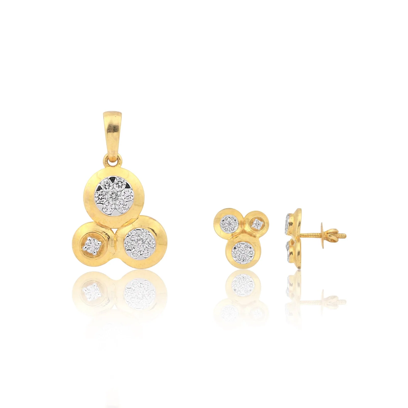 IGI Certified 0.89 ct Natural Diamond Pendant Set 18K Gold Vermeil Necklace Elegant - view 2