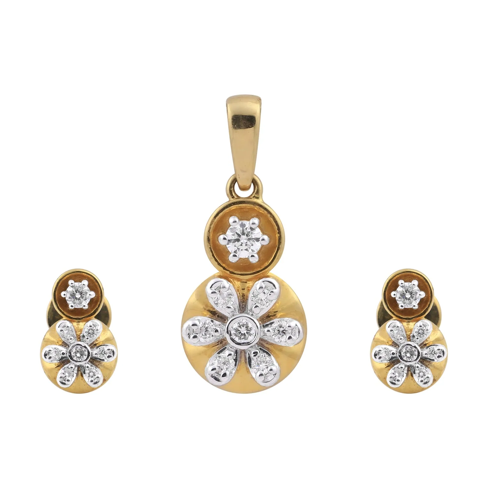 Elegant IGI Certified Natural Diamond Pendant 0.98 ct 18K Gold Vermeil Necklace