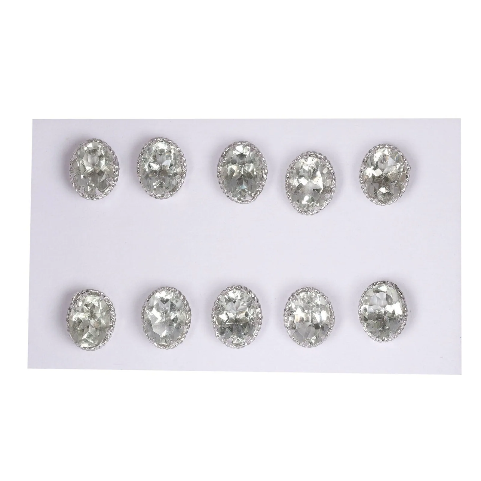 Natural Aquamarine Stud Earrings 5 Pairs Set - view 4