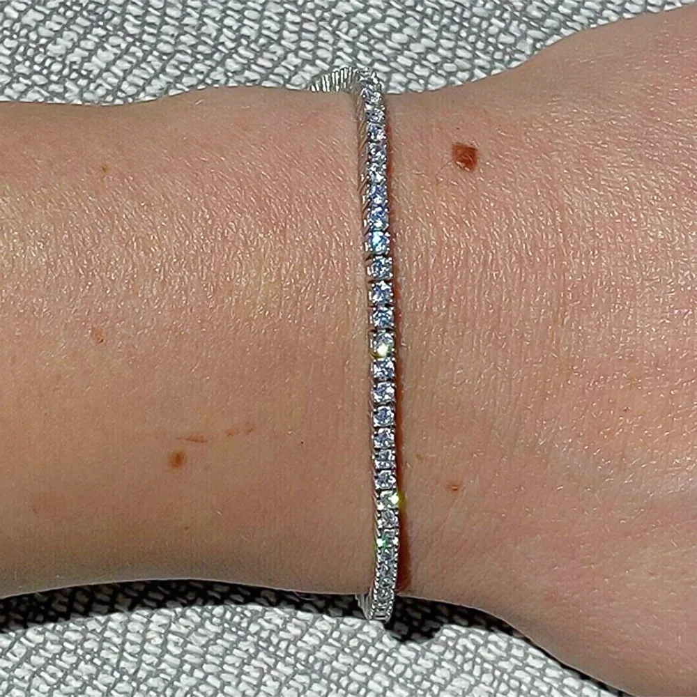 14k Gold 6Ct Round Cut Certified Natural Diamond Tennis Bracelet Dazzling GH/SI - view 5