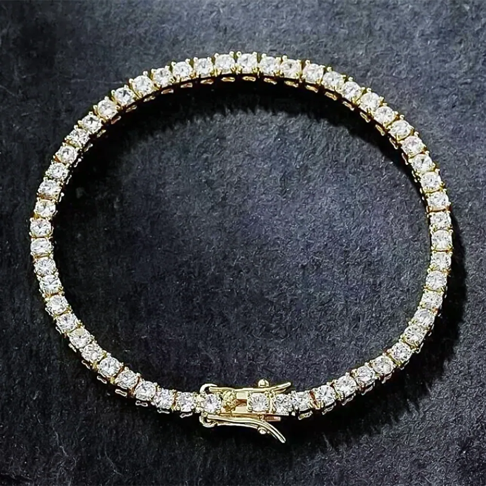 Certified 6.50Ct GH/VS Natural Diamond Tennis Bracelet For Her 14Kt Yellow Gold - view 5