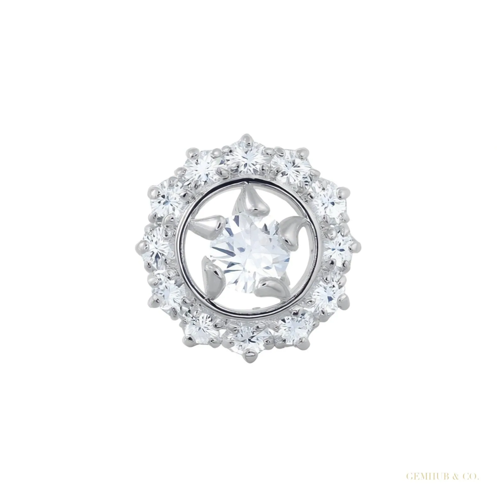 Certified 18K Yellow Gold Vermeil Diamond Stud Earrings 0.48 Ct. for Women