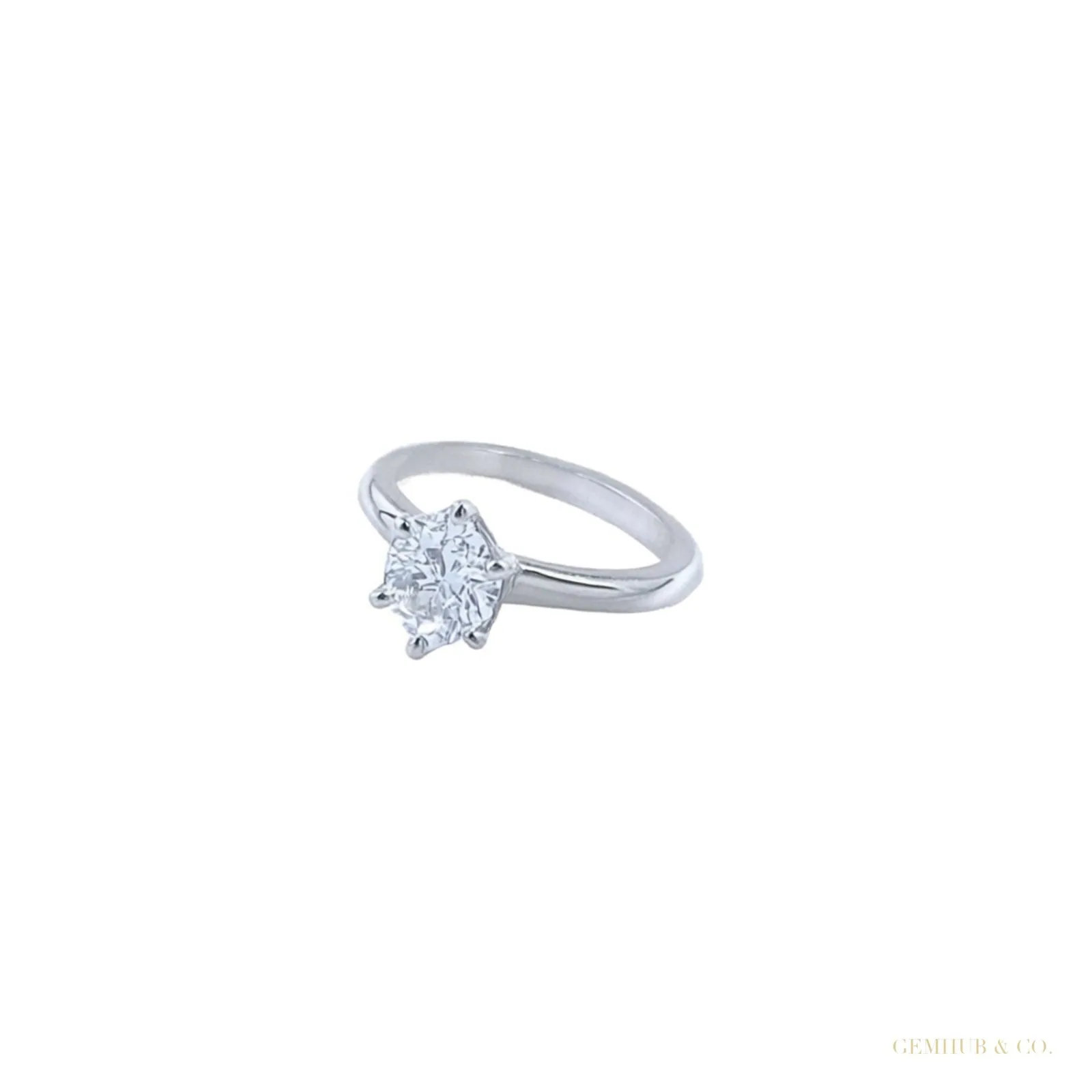 Certified 2.35ct VS1 White Moissanite Ring Birthday Gift Jewelry – 18K Gold Vermeil