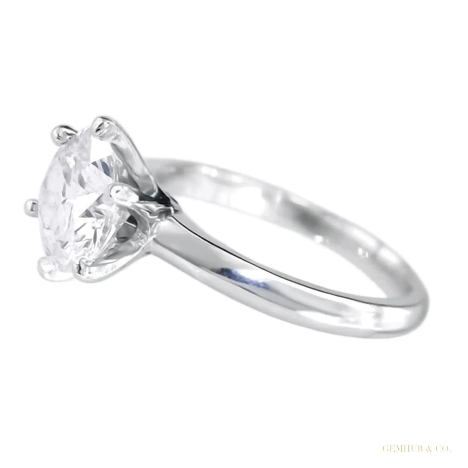 Certified 3.40ct VS1 White Moissanite Ring Jewelry Anniversary Gift 18K Gold Plated