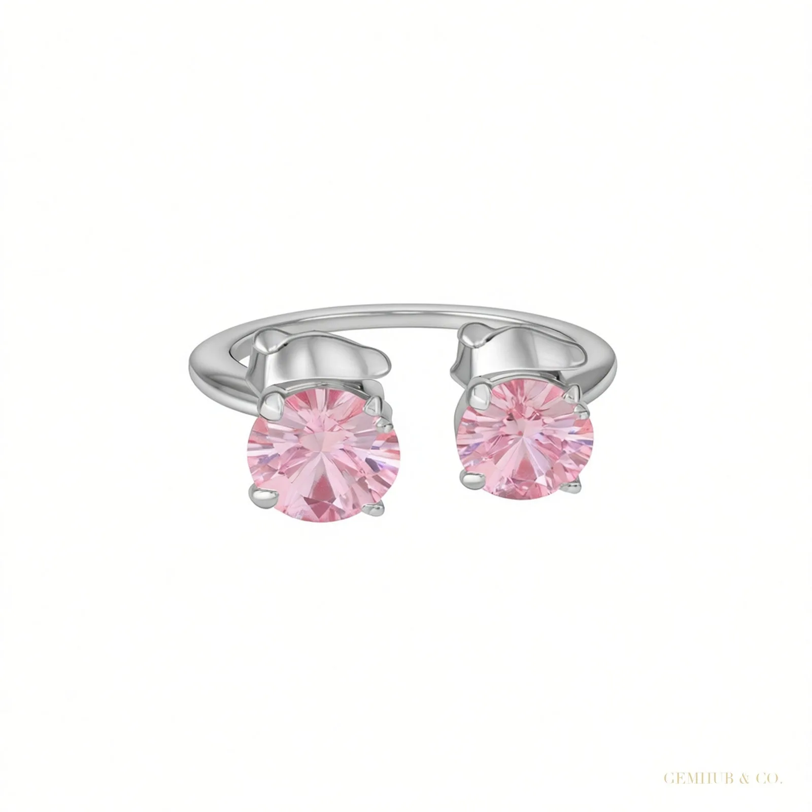 Certified 5.60 ct DEW White & Pink Moissanite Dangler Earrings In Gold Vermeil