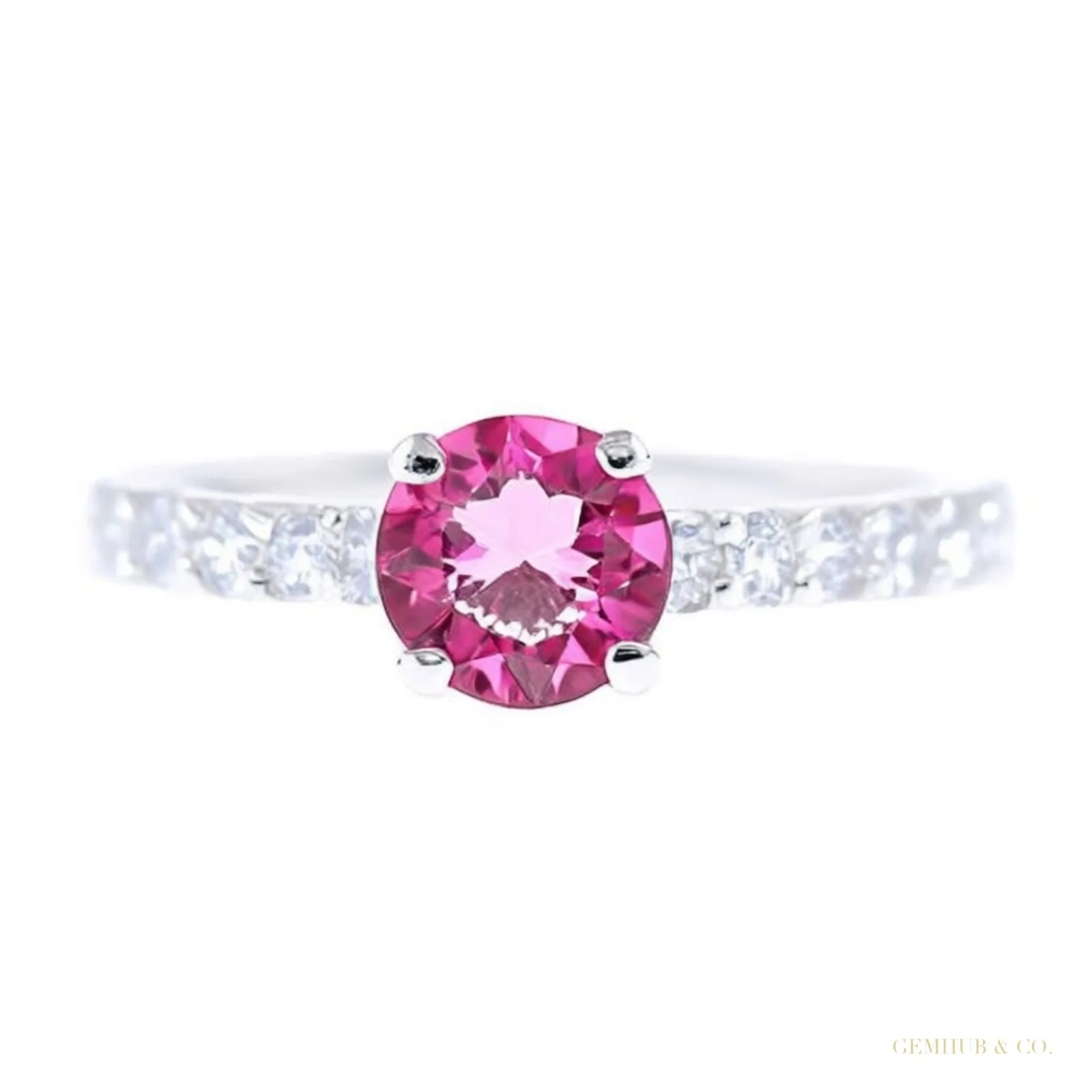 Certified 5.25 ct DEW Moissanite Solitaire Ring in Anniversary 18K Gold Plated