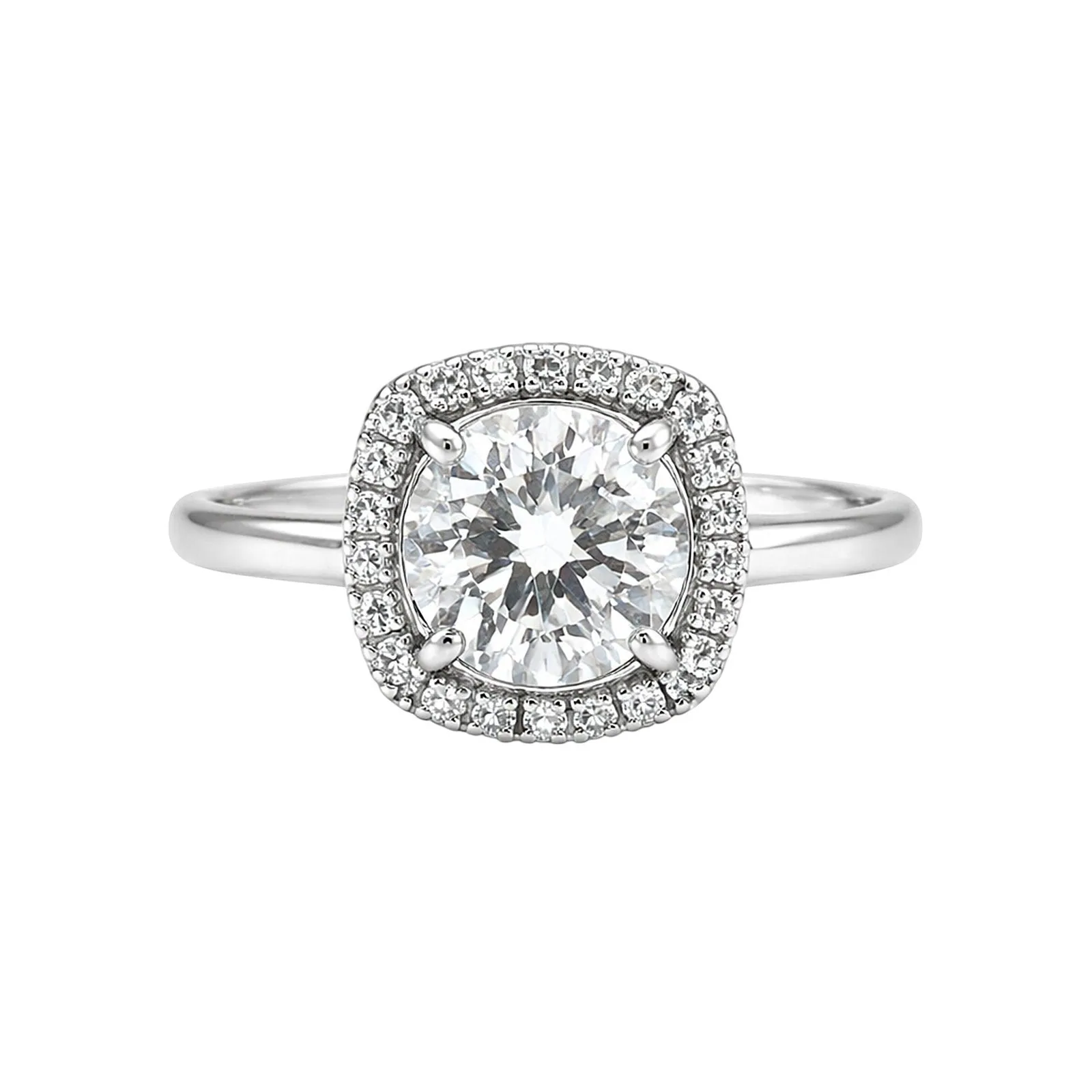 4.00 Ct Round Cut Moissanite Ring VS1