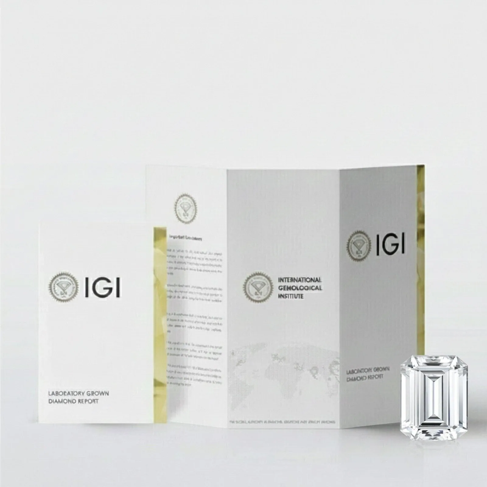 IGI F/VS 1 Ct Emerald Lab Created Grown Diamond Earrings 950 Platinum Screw - view 6