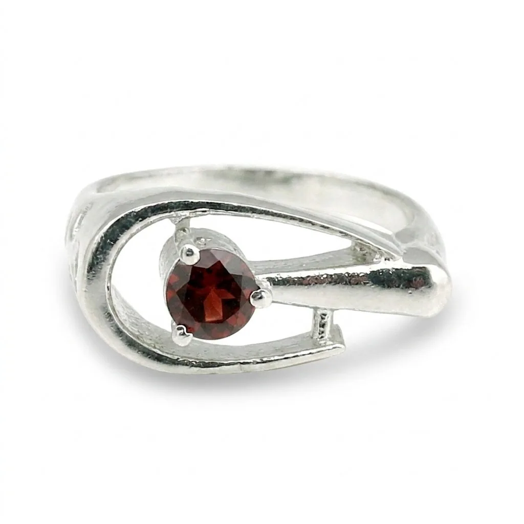 Red Ruby Round Cut Solitaire Ring 5.00 Ct. 925 Sterling Silver Gift for Her