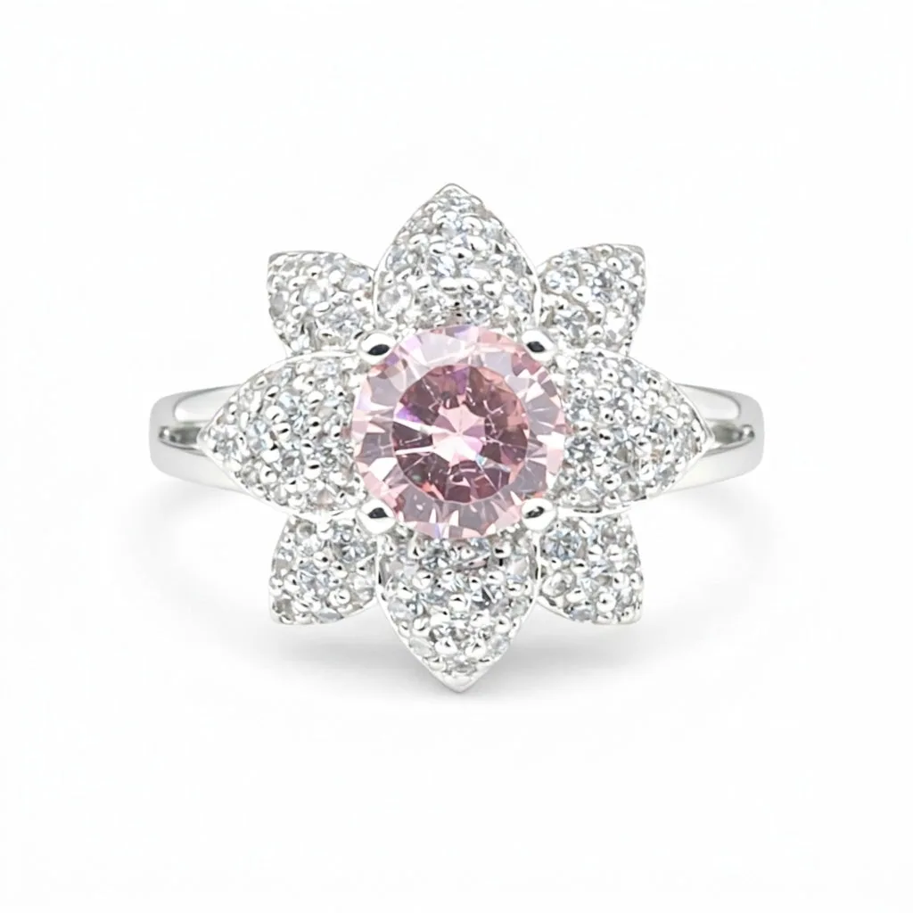 Moissanite Round Cut Ring 5.50 Ct. 925 Sterling Silver Gift for Her Women