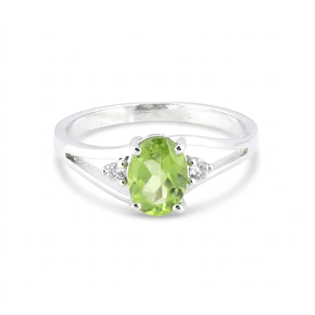 Amethyst Oval Cut Ring 7.80 Ct. 925 Sterling Silver Gift for Her Women