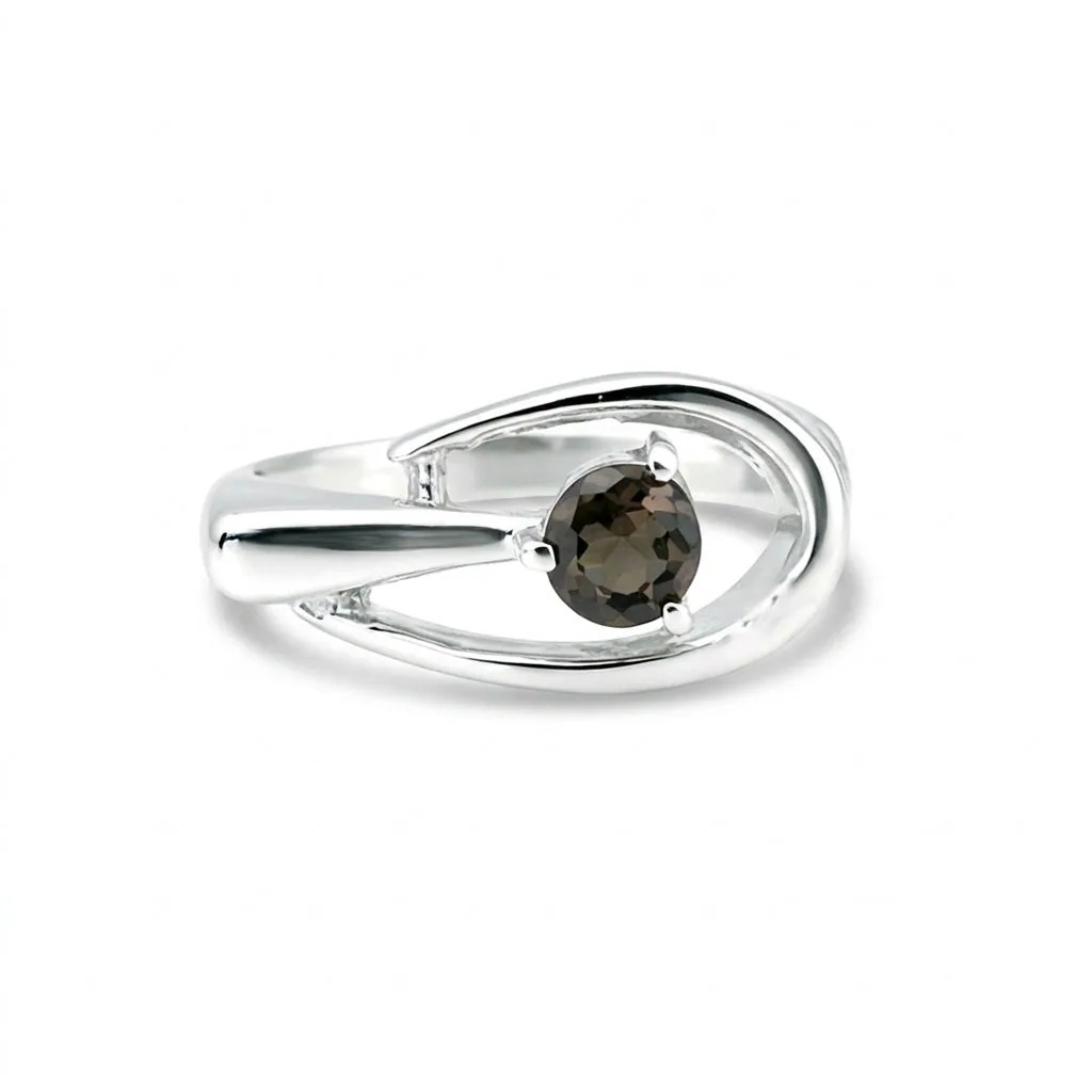 3.50 Ct. Topaz Round Cut Ring in 925 Sterling Silver