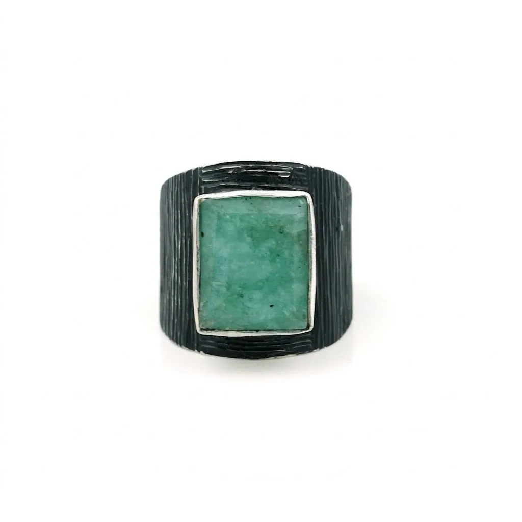 1.95 Ct. Emerald Emerald Solitaire Ring 925 Sterling Silver Anniversary Fine Jew