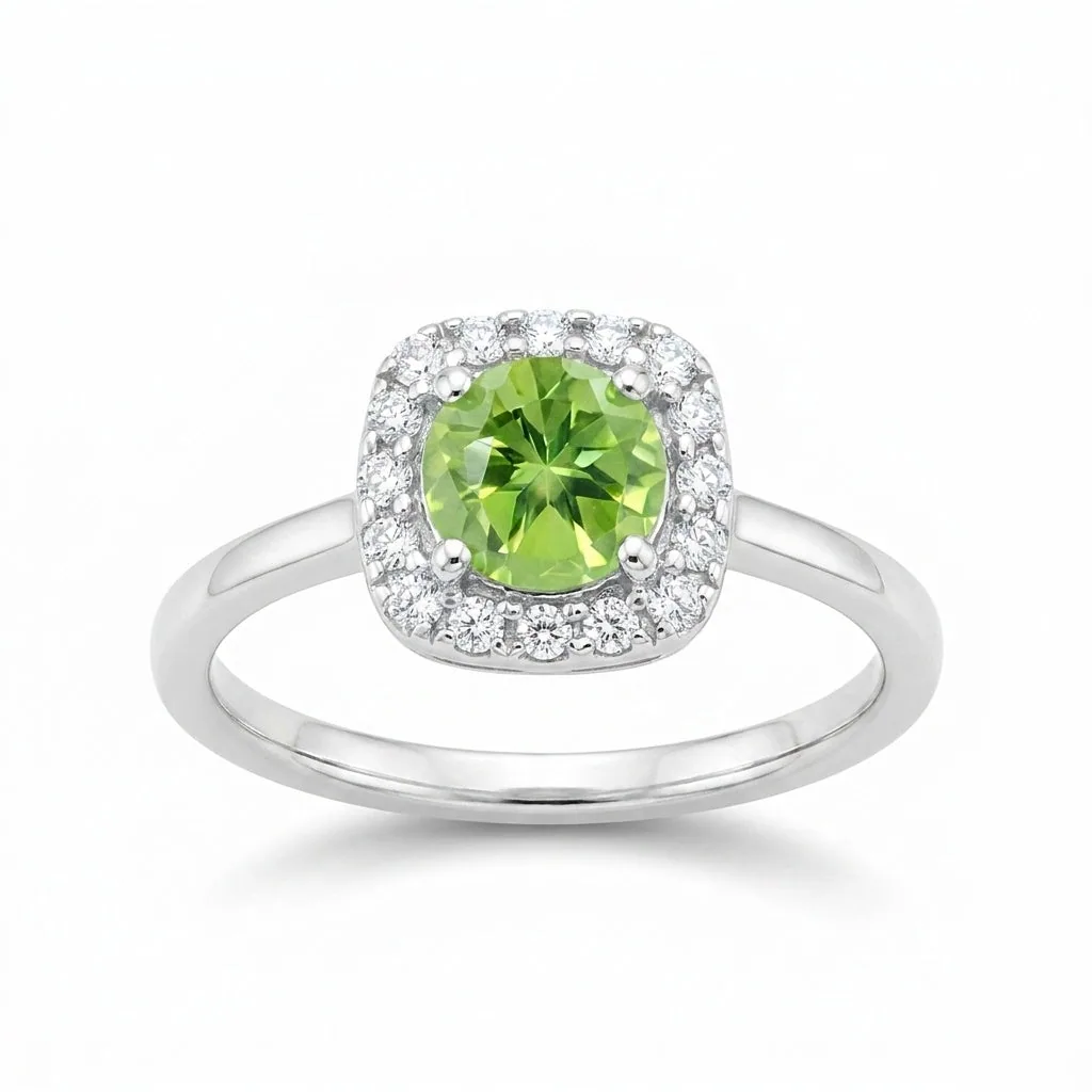 Green Amethyst 2.45 Ct Ring in 925 Sterling Silver Handmade for Women Boho Style