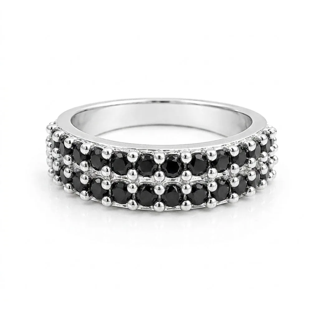 Moissanite Round Cut Ring 2.00 Ct. 925 Sterling Silver Gift for Her Women