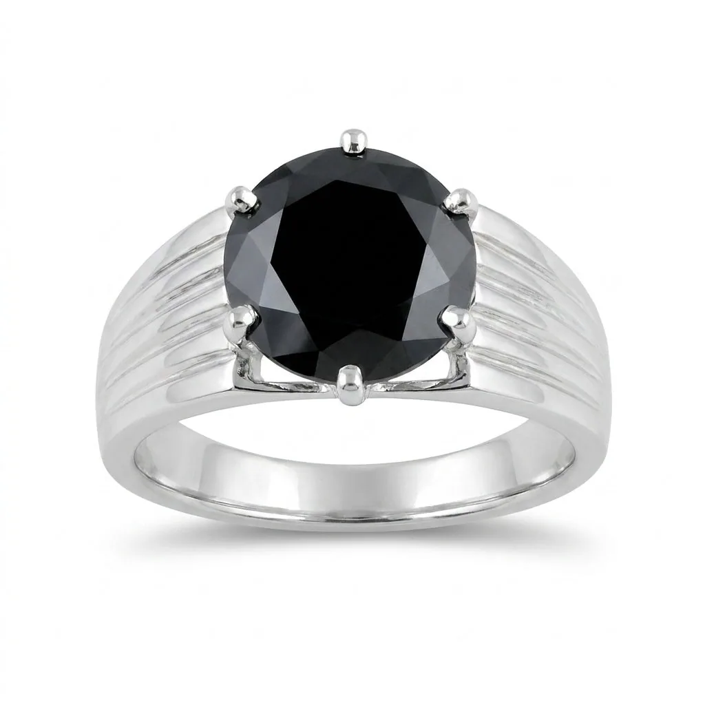 2.65 Ct. Moissanite Round Cut Ring 925 Sterling Silver Women Fine Jewelry