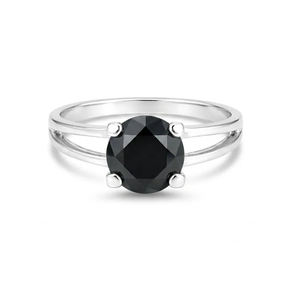 Moissanite Round Cut 3.65 Ct. Gemstone Ring 925 Sterling Silver Women Gift