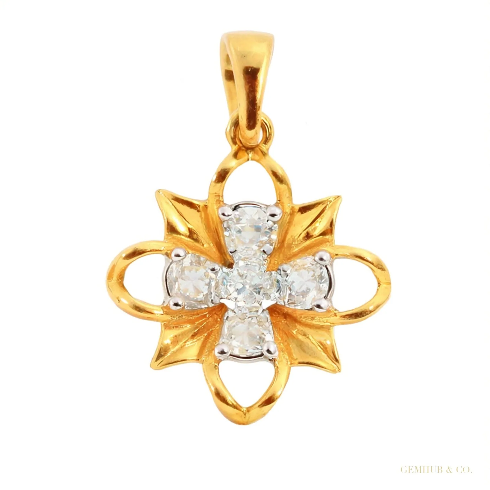 IGI Certified 0.72 Ct Pendant And Earring Set with Natural Diamonds in 18KT Gold