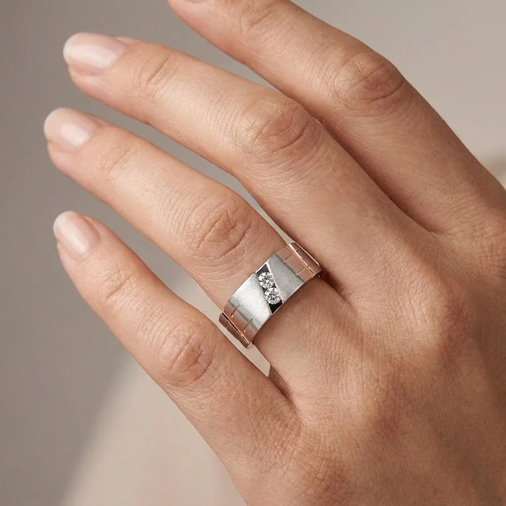Classy Diamond Finger Ring - view 2