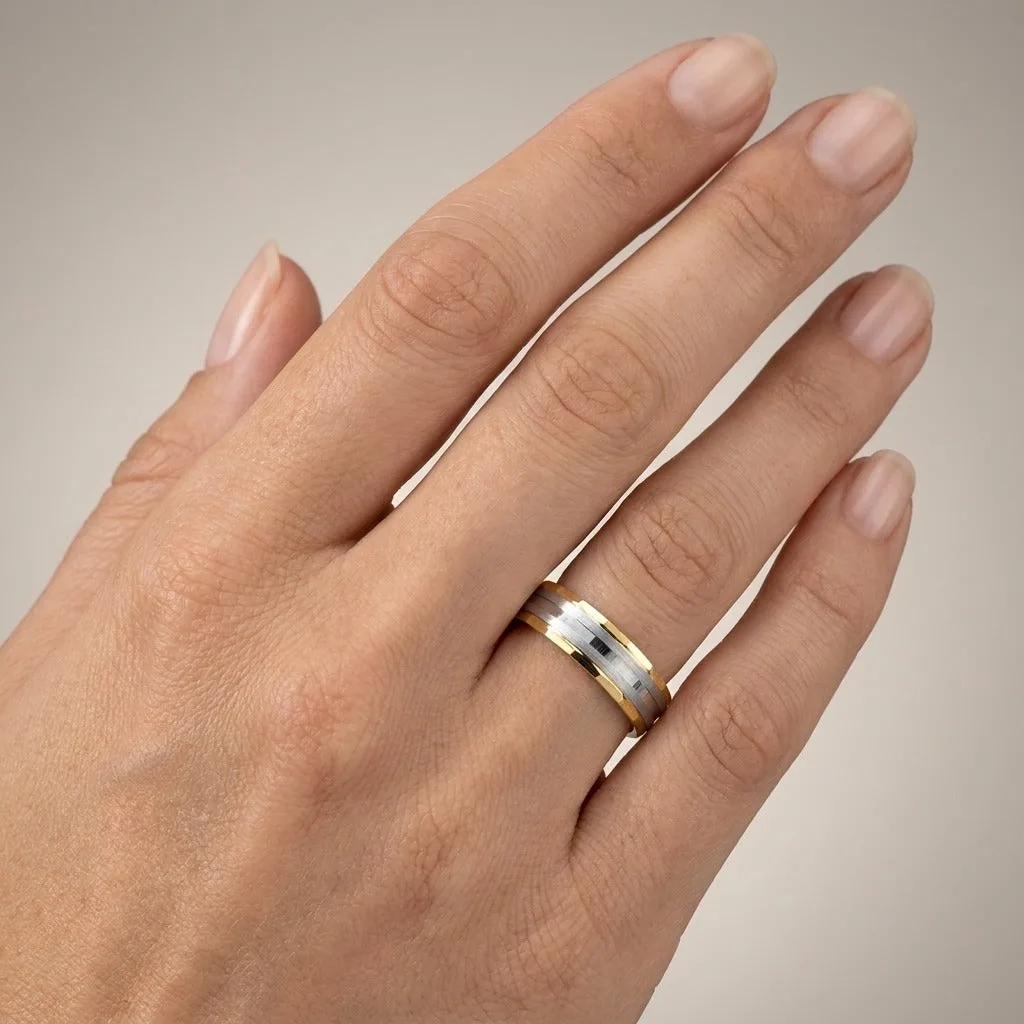 Men’s Finger Ring in 950P Platinum - view 2