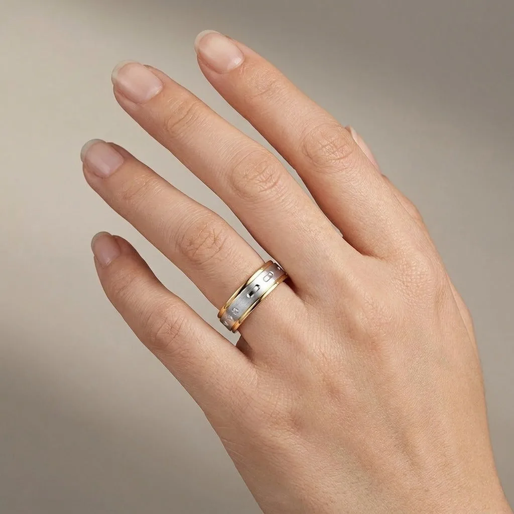 Elegant Men’s Finger Ring in Platinum - view 2