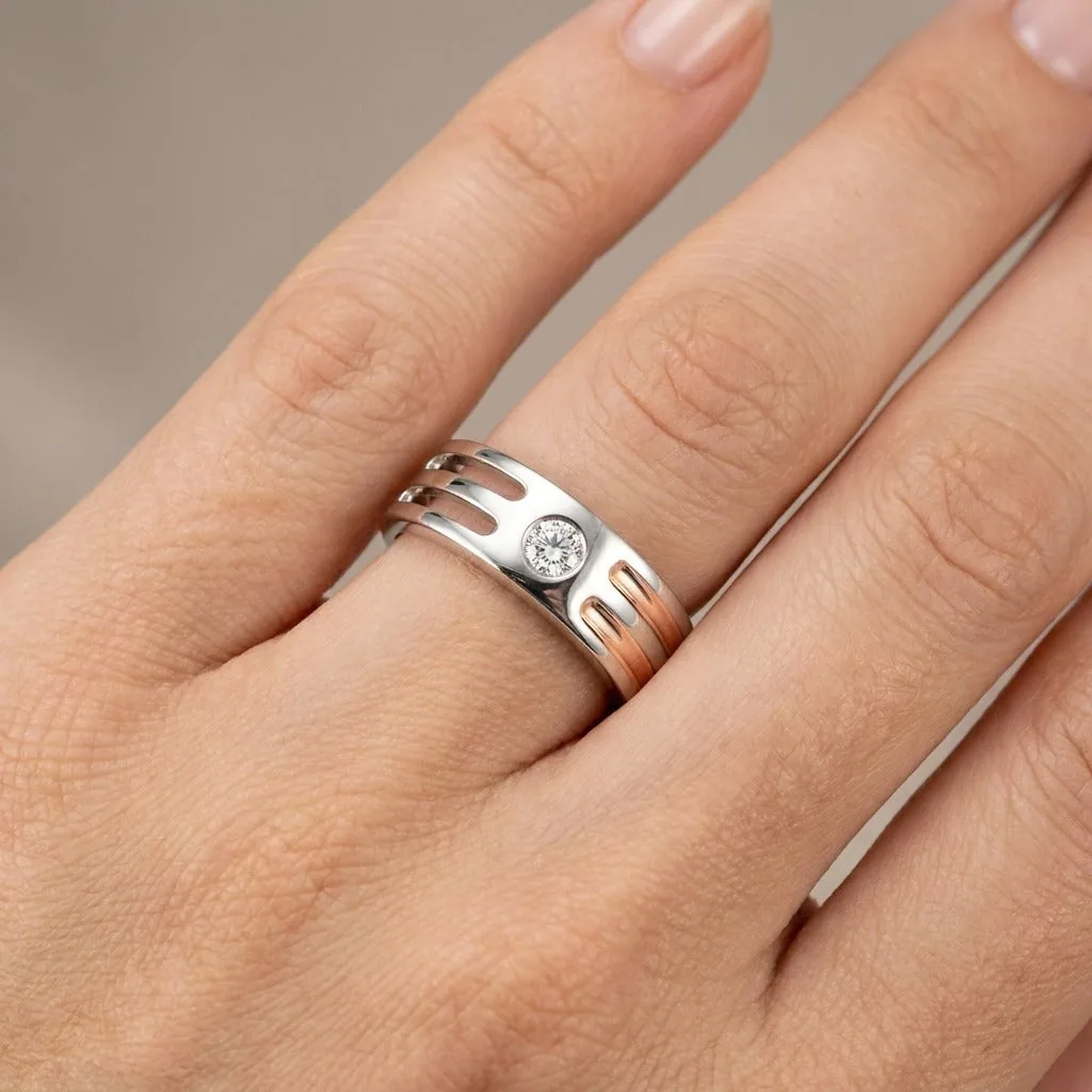 Men’s Diamond Studded Finger Ring - view 2