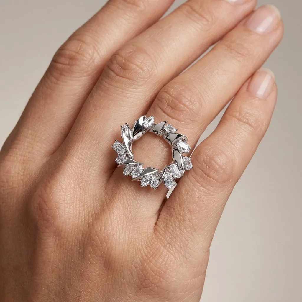 Mahi Signature Platinum Ring For Men - view 2
