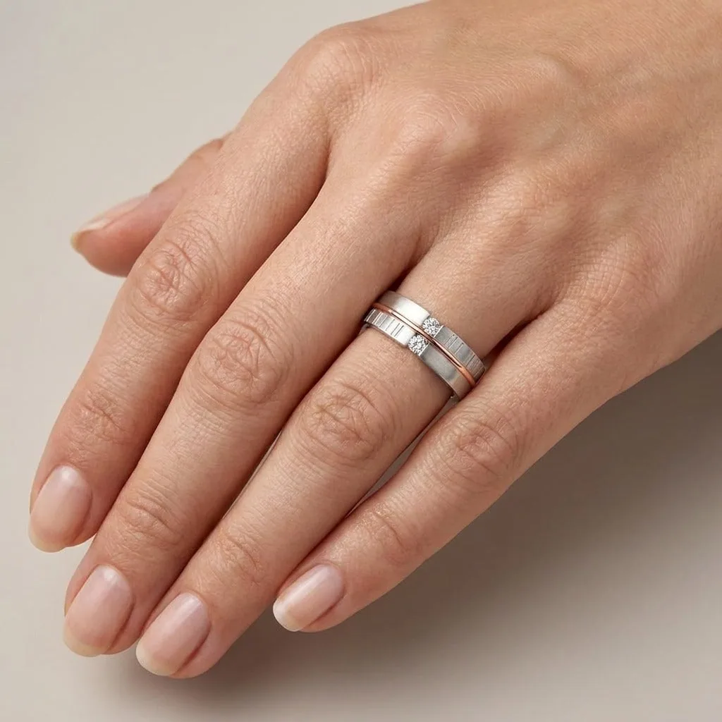 Men’s Diamond and Platinum Ring - view 2
