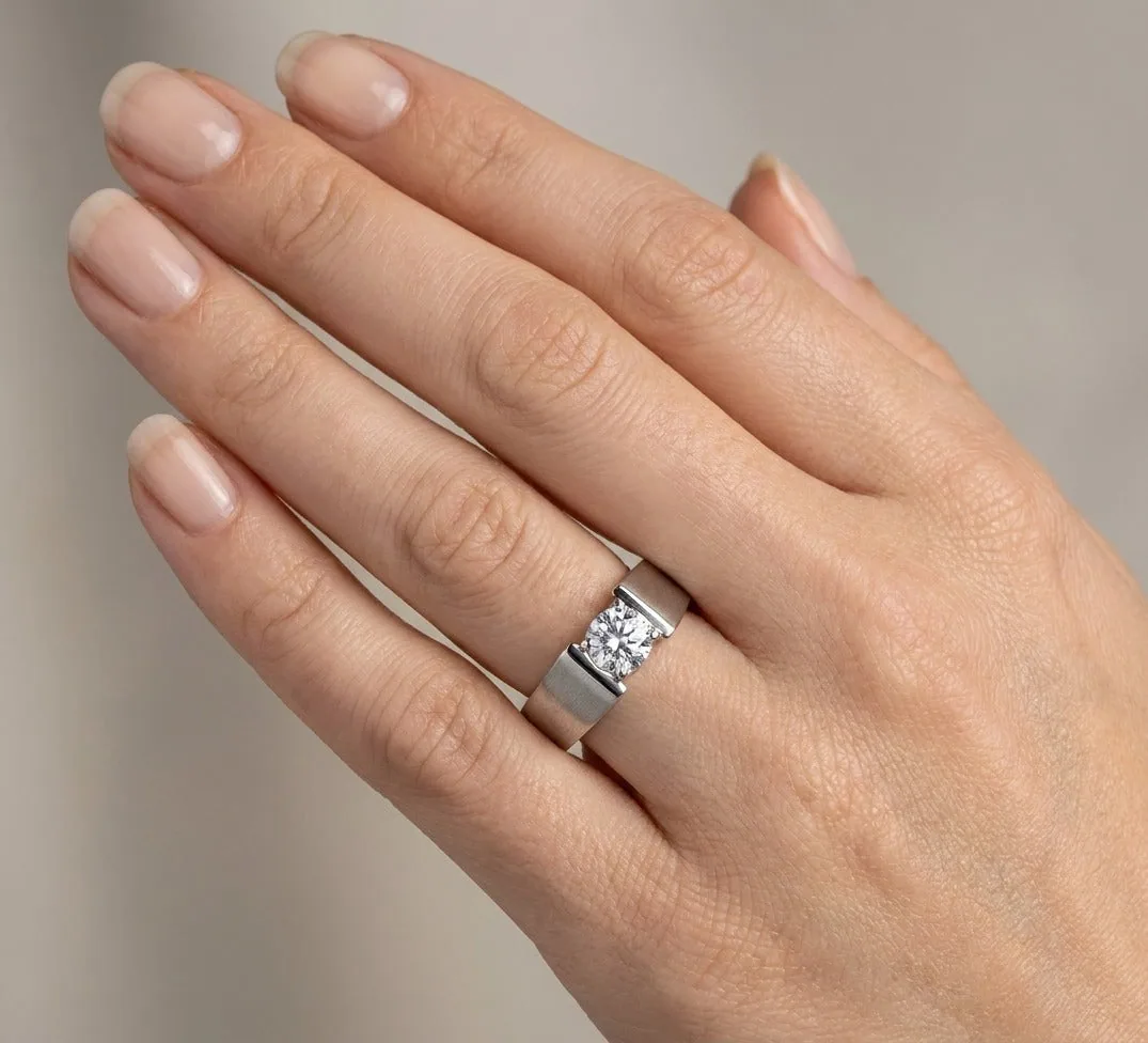 Quality Men’s Diamond Solitaire Ring - view 2