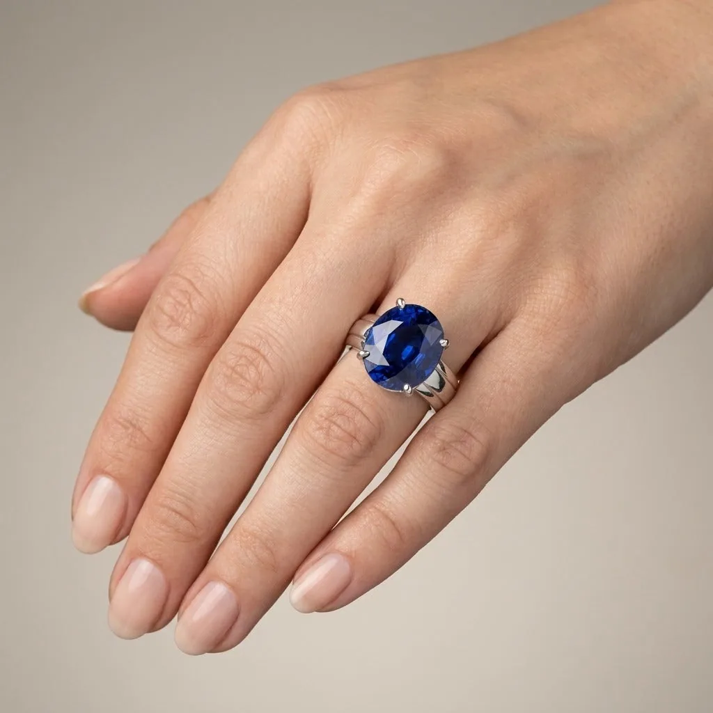 2.50 Ct. Sapphire Round Solitaire Ring 925 Sterling Silver Wedding Fine Jewelry - view 2