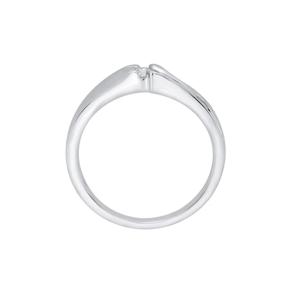 Simple Diamond Finger Ring for Men - view 4