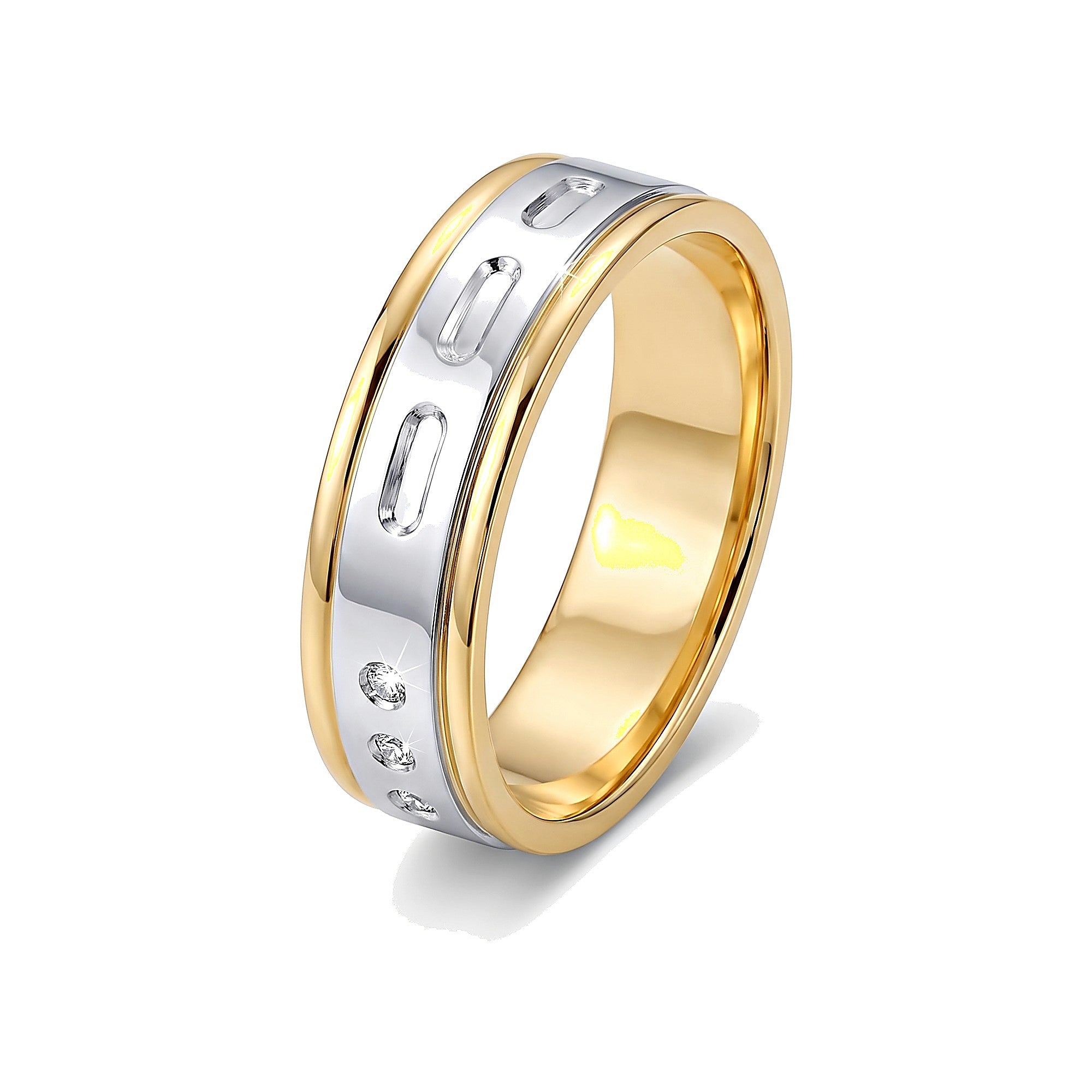 Elegant Men's Finger Ring in Platinum