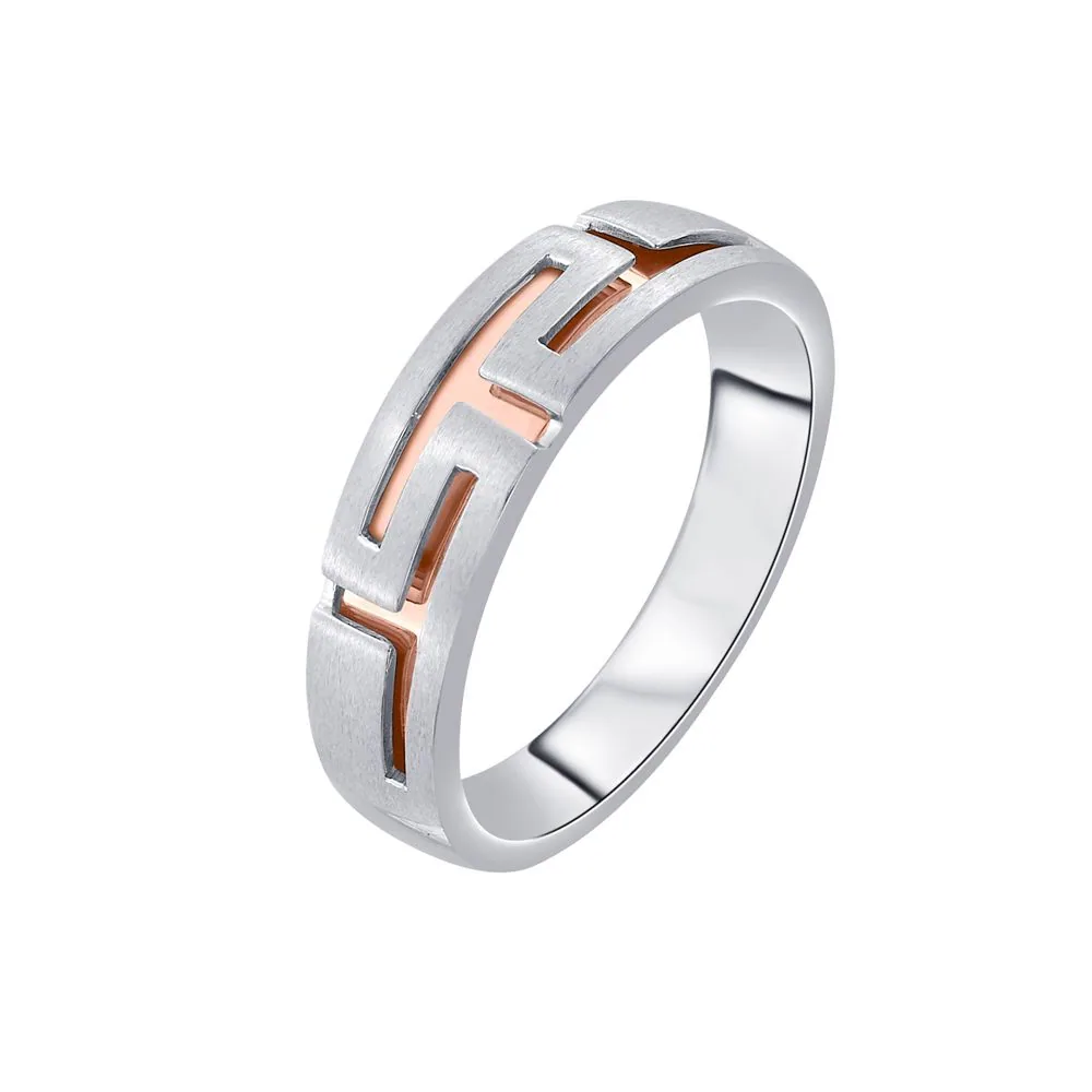 Unique Men’s Finger Ring in Platinum