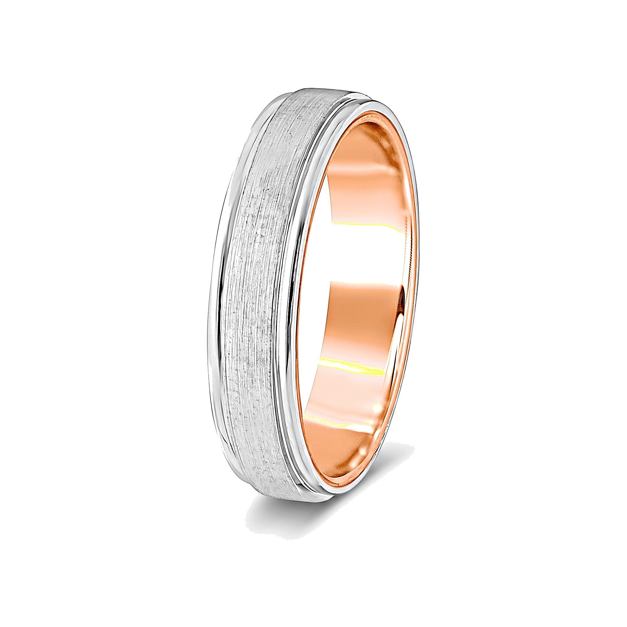 Abstract Platinum Ring For Men