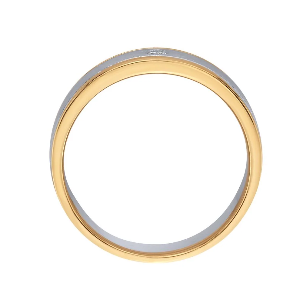 Glimmering Diamond Finger Ring For Men - view 4